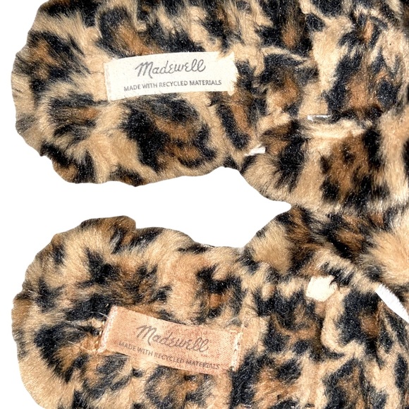 MADEWELL Quilted Scuff Leopard Cheetah Slip On MB847 Lounge Slippers Size 7 - Picture 8 of 13
